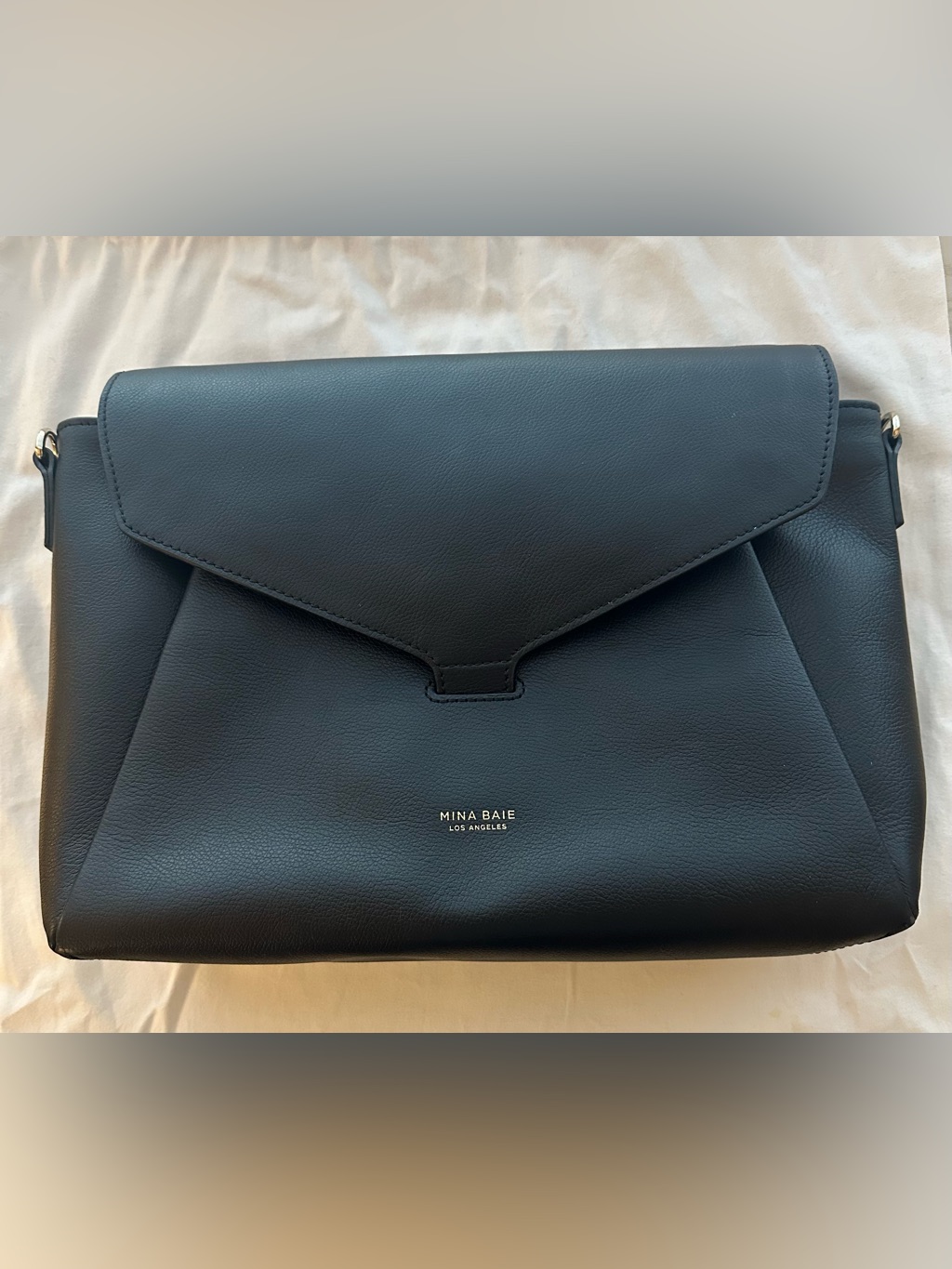 Rare Find! Mina Baie Audrey Black Leather — image 2 of 8